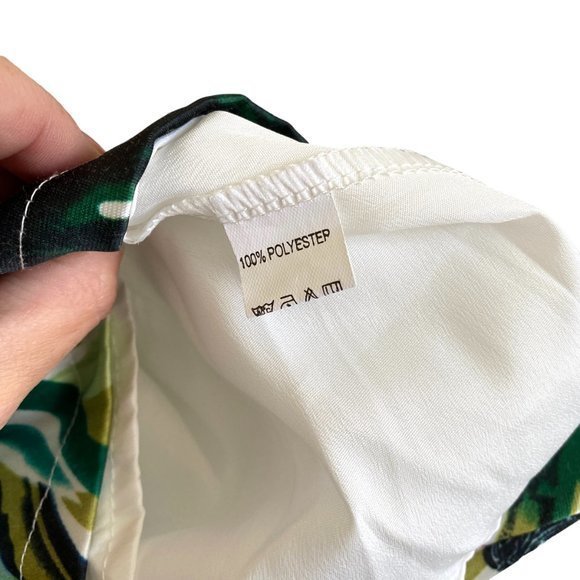 BANANA USA Retro Floral Tropical Hawaiian Full Skirt w/ Tulle‎ & Pockets Size L - Picture 10 of 11